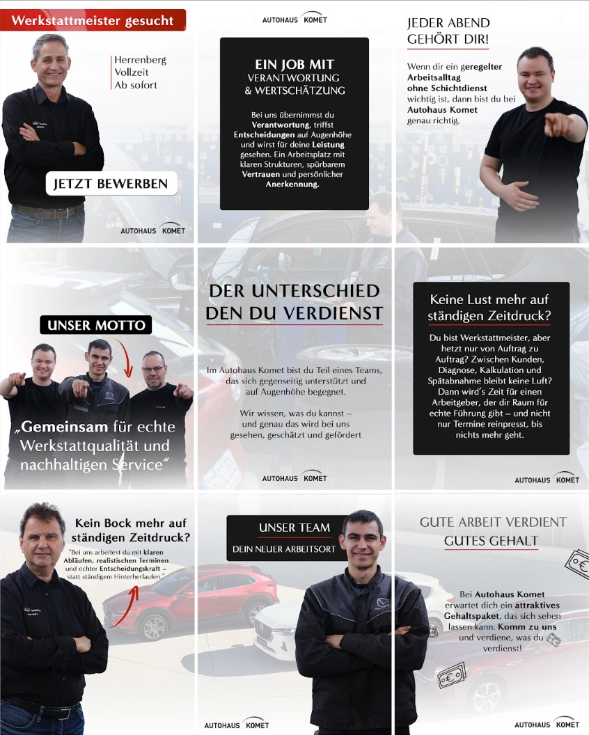 Autohaus Komet Social Media