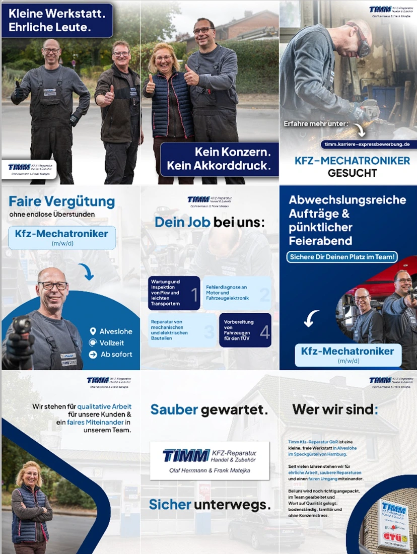 Timm KFZ Social Media