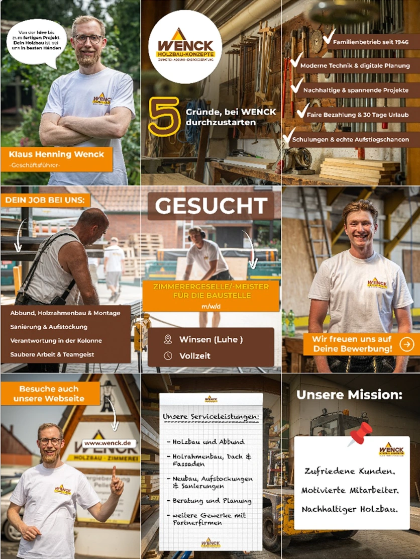 Wenck Holzbau Social Media